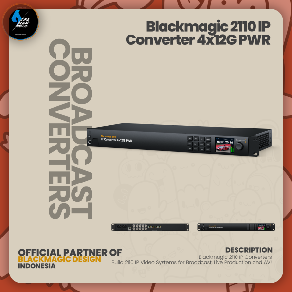 Blackmagic 2110 Converter 4x12G PWR